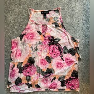 Women’s Floral Blouse Tank Top Size XL